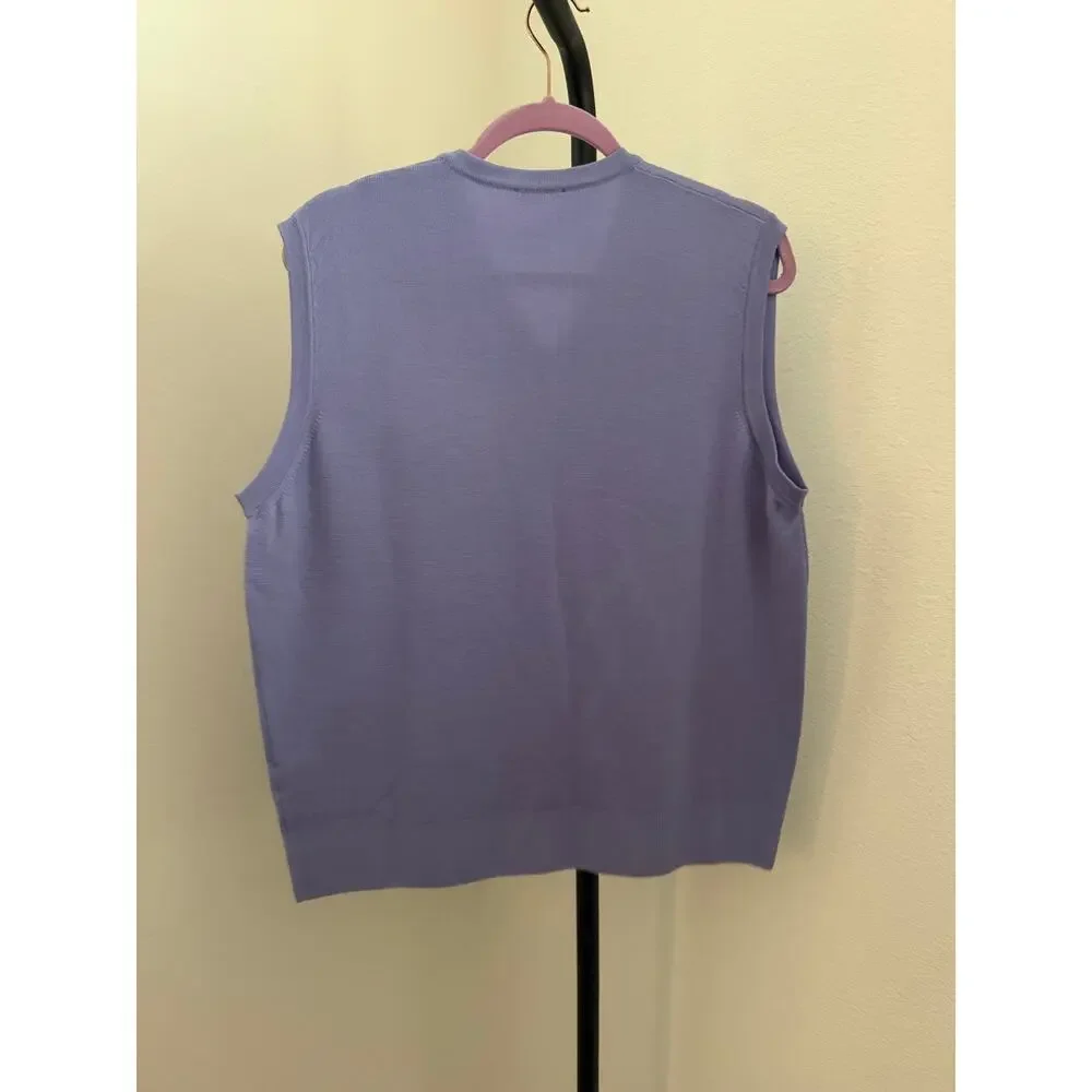 Marbas golf wool purple vest size medium